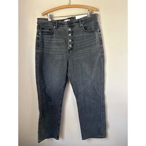 LOFT Gray Straight Leg Jeans